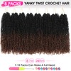 NAYOO Pre-Looped Yanky Twist Crochet Hair - 10 Inch 8