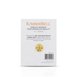 Kimberbell Star-Spangled Beauty Needle Minder – Magnetic Pin & Needle Holder with American Flag Design, 1.5" x 1.25", Collectible Sewing Accessory