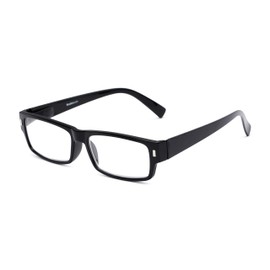 Rectangle Reading Glasses in Black by Readers.com | The Althorpe | +2.00