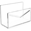 NFASHIONSO Acrylic Mail Holder,Desk Mail Bill Countertop Holder for Home