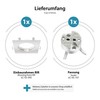 ledscom.de 6 pcs. recessed Ceiling Frame RIR recessed Frame White