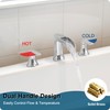 HOIGY Chrome Deck Mount Tub Faucet 3 Hole, Brass Widespread