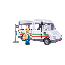 Fireman Sam vehicle the Trevors Bus Bus 20cm long with Trevor figure approx. 6cm