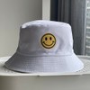 Anroll Unisex Smiling Face Embroidered Bucket Hats Sun Hat for