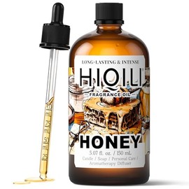 HIQILI Honey Fragrance Oil for Making Candle, Soap, Perfume, Warm Scents for Essential Oil Diffusers, Great for Home, Laundry - 5.07 Fl Oz
