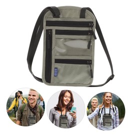 Healeved Stylish Travel Neck Pouch RFID-Blocking Passport Holder Card Wallet for Women Essentials