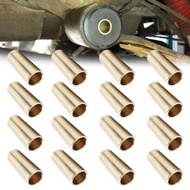 BIGLKNM ID 9/16" OD 11/16" Leaf Spring Bushing Kit for Trailer Dexter Axle, Bronze Shackle Bushings Trailer Axle Bushing Tools Replace Double Eye Springs-16 PCS