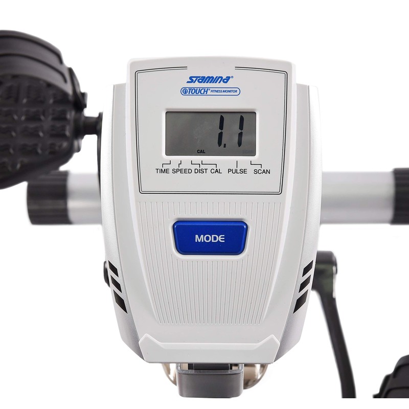 Stamina Exercise Bike and Strength System, White/Blue