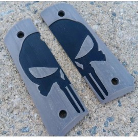 Colt Full Size Colt 1911 Punisher Desert Tan Grips Kimber, Rock Island