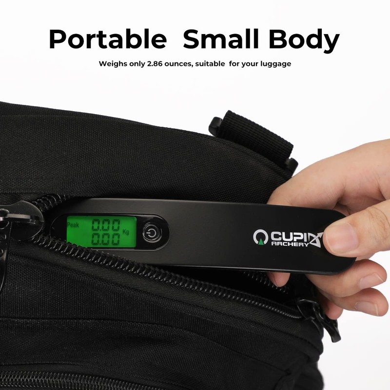 Digital Bow Scale,110 lbs High Precision Archery Bow Scale (Black)