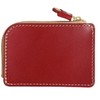PORCO ROSSO / Thin Gusset Zip Coin Case [sokunou], red