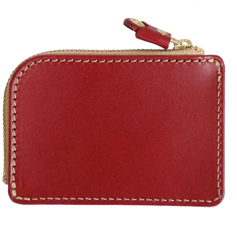 PORCO ROSSO / Thin Gusset Zip Coin Case [sokunou], red