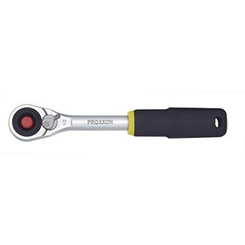 Proxxon 23164 Micro Compact Ratchet 12.5 mm (1/2 Inch) Fine-Toothed with 72 Teeth Head Size 34 x 17 mm Total Length 195 mm