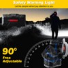 Elmchee Rechargeable Headlamp,18000 Lumen Bright 8 Led Head Lamp, 16