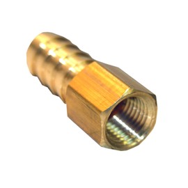 LASCO 17-7649 1/2-Inch Female Pipe Thread by 3/8-Inch Hose Barb Brass Adapter