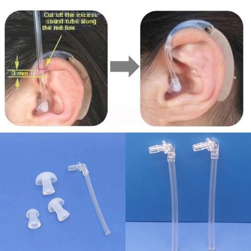 Wodiyobk 2 x Universal Sound Tube + 6 x Ear