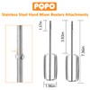Hand Mixer Beaters Stainless Steel Attachments Compatible with Kitchen Aid