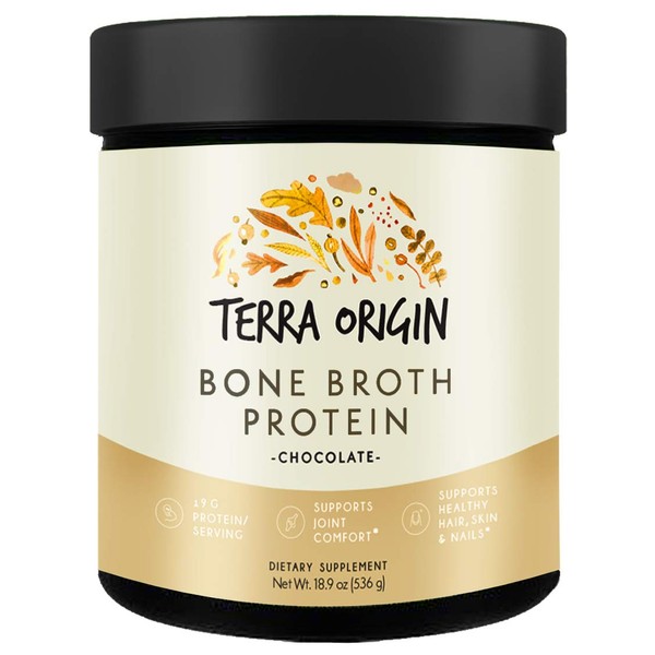 Terra Origin Collagen Protein Bone Broth Powder, Natural Collagen from