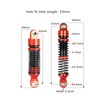 KEEDA 4PCS Aluminum Threaded Shock Absorbers Oil Damper for 1/18