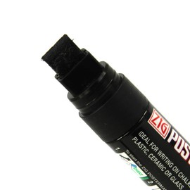 Kreidemarker 15 mm schwarz - Neu!