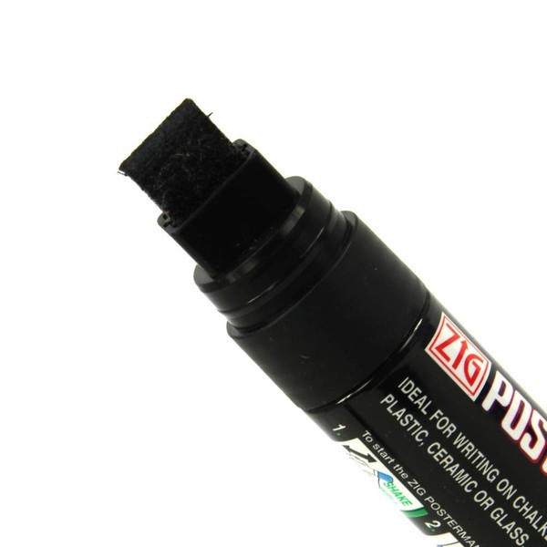 Kreidemarker 15 mm schwarz - Neu!