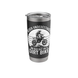 Dirt Bike Motocross Enduro Rider Funny Motorcycle Stainless Steel Insulated Tumbler