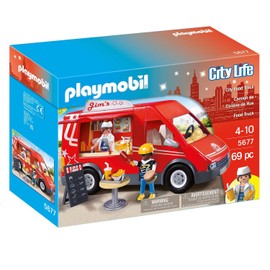 Playmobil City Life 5677 Food 5677 City Life Food Truck, fun imaginative role play, playset suitable for children ages 4+