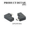90-Degree USB C to Micro USB Adapter (Right Angle, 2-Pack)