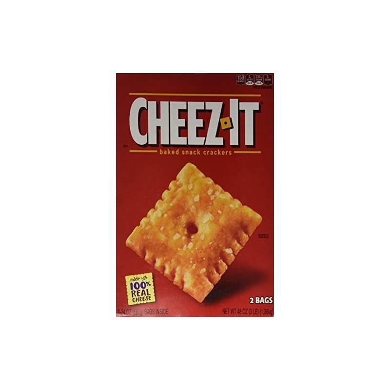 Sunshine Cheez-it Baked Cheese Crackers 2 Bags, 48 Oz in