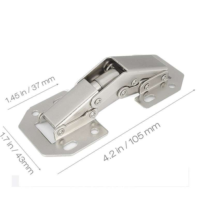 Lancher 4-Pack Hinge Easy Installation Hinges Cabinet Hinge for Drawer