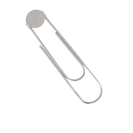 Bookmarker Paperclips with Pad - Pick Color (Qty 10, Silver)
