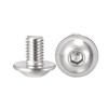 uxcell Flanged Button Head Socket Cap Screws, M5*8mm Hex Socket