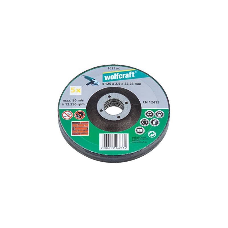 wolfcraft Cutting Disc for Stone, Depressed Centre I 1623300