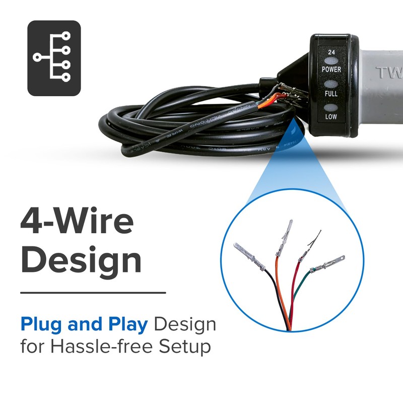 AlveyTech Variable Speed 4-Wire Twist Grip Throttle for Razor E300