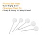 PATIKIL 300pcs Plastic Round Head Map Tacks Thumb Steel Point
