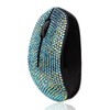 Bling Dazzling 2.4GHz Wireless Silent Mouse Covered with Rhinestone Crystal,