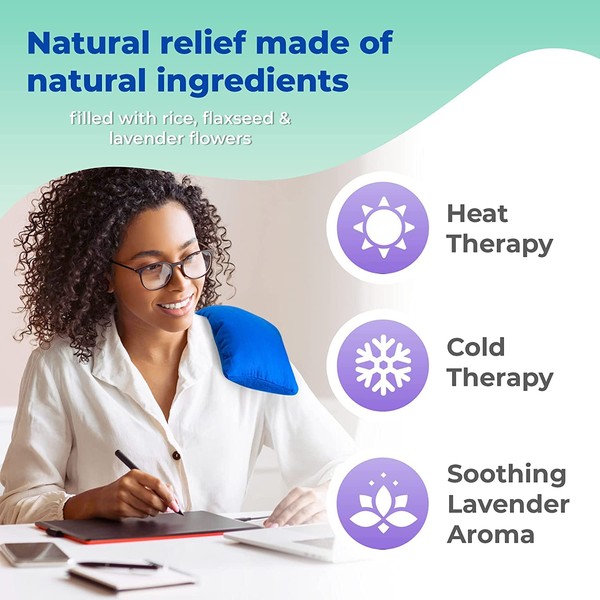 MY HEATING PAD Microwavable Heating Pads for Lower Back, Neck,