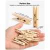 Mini Clothes Pins Wooden Small Clothespins for Photo 1.77 Inch