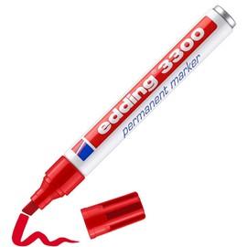 Edding 3300 - permanent markers (Red, Multi, Chisel, Multi, Blister)