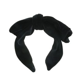 VINGTAINE HK-291 Hair Headband Velour Ribbon Removable Daily Simple Hair Accessory
