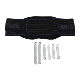 Lower Back Support Adjustable Vertical Bracing Double Layers Widely Used Backbrace with 6 Springs for Cycling Training