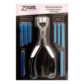 Ring Bending Pliers Set with Copper and Aluminum Metal Stamping Blanks Ring Bending Tool for Ring Making Kit, Metal Stamp Set or Jewelry Making Kit - Zoom Precision - 24pcs