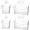yeesport 4 PCS Cabinet Door Organizer Bins, Clear Plastic Wall