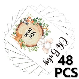 48 Raffle Cards,Baby Shower Scratch Off Game Raffle Cards,Door Prizes, Raffle Tickets, Baby Shower Activity and Idea,Silly Activity for Ice Breakers,Party Supplies Bridal Shower,Baby Shower