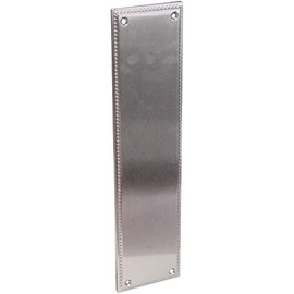 Emtek 86081 12" Height Solid Brass Knoxville Push Plate from the Designer Brass, Polished Chrome