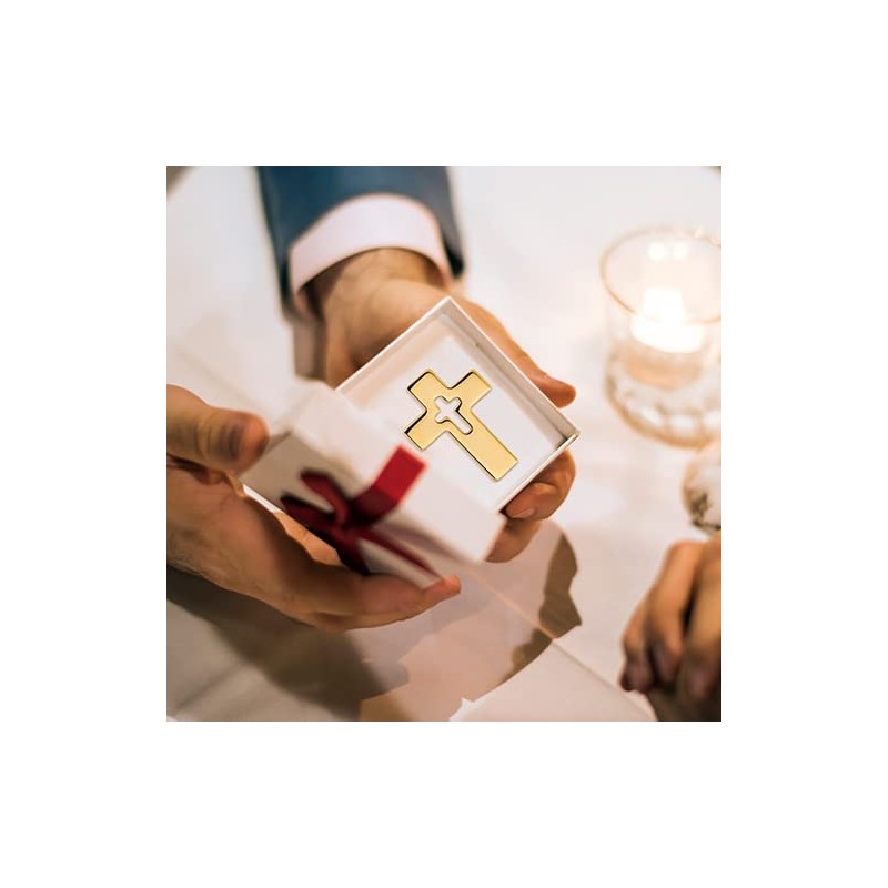 Pin Cross Gold-Plated 2 x 1.5 cm, Christian Jewellery for