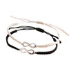 meberg Partner Bracelets Infinity Black White Couple Jewellery Love Jewellery