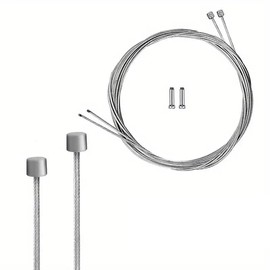 Premium Quality Professional Replacement 2-Meter Long Stainless Steel Bicycle Brake Cable Easy Install for MTB, Road & Hybrid Bikes Universal Compatibility & Smooth Braking Control-Rust Resistant