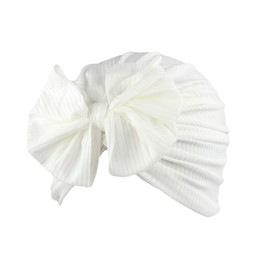 Yili Maizi Baby Turban Bow Hat Infant Headband Nursery Beanie Headwrap Soft Stretchy Cap Newborn