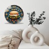 Bedroom-Compatible 30cm Round Glass Wall Clock with Truly Silent Operationsheet